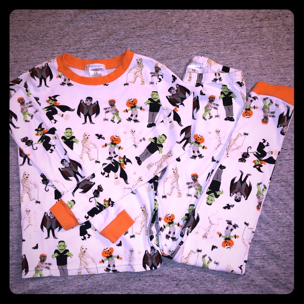 Size 10 Pottery Barn Kids Halloween PJs